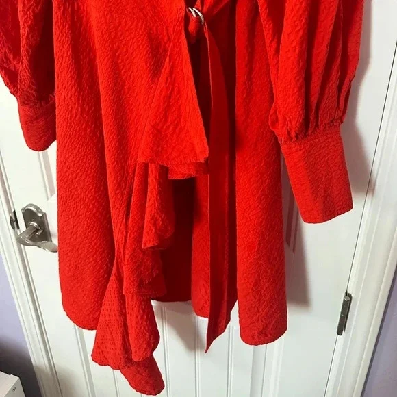 ADEAM | Textured Wrap Dress | Size Large - Picture 7 of 13